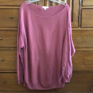 Mauve colored long sweater by BP (Nordstrom), size small.